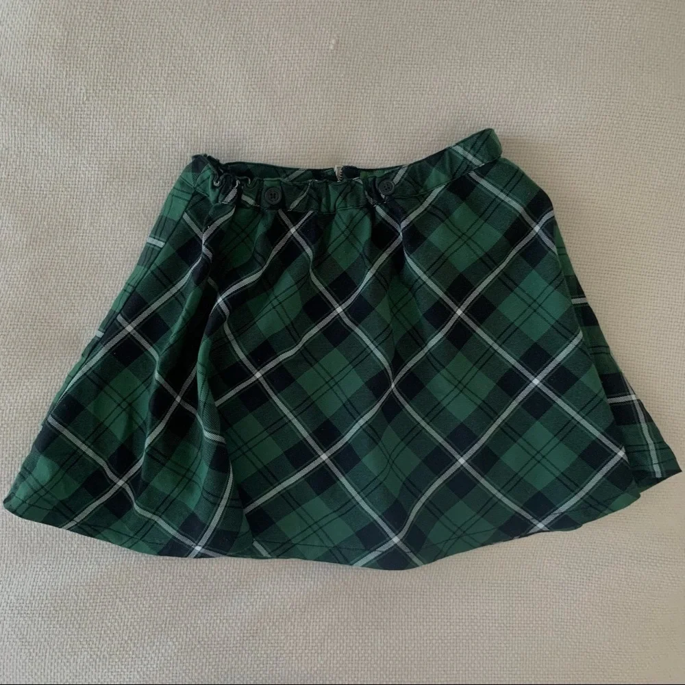Roal Bones Green Plaid Skirt - Picture 4 of 5